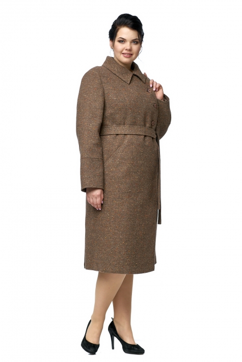 Женское пальто из текстиля с воротником 8001051