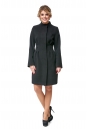 Женское пальто из текстиля с воротником 8002369