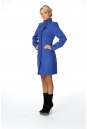 Женское пальто из текстиля с воротником 8002517