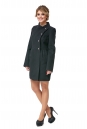 Женское пальто из текстиля с воротником 8002529