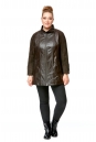 Женская кожаная куртка из натуральной кожи с воротником 8005641