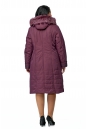 Женское пальто из текстиля с капюшоном, отделка песец 8010023-3