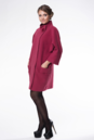 Женское пальто из текстиля с воротником 8010142-2