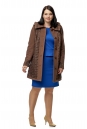 Женское пальто из текстиля с капюшоном 8011902-2
