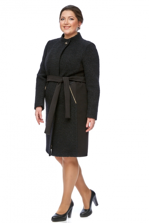 Женское пальто из текстиля с воротником 8012003