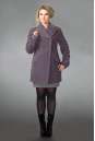 Женское пальто из текстиля с воротником 8015916