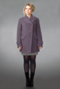 Женское пальто из текстиля с воротником 8015916-2
