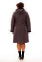 Женское пальто из текстиля с капюшоном, отделка норка 8015929-3