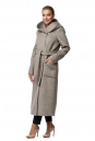 Женское пальто из текстиля с капюшоном 8019554-2