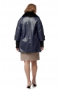 Женская кожаная куртка из эко-кожи с воротником, отделка искусственный мех 8019609-3