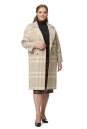 Женское пальто из текстиля с воротником 8019802