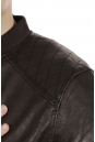 Мужская кожаная куртка из эко-кожи с воротником 8021865-2