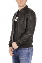 Мужская кожаная куртка из эко-кожи с воротником 8021865-10