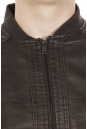 Мужская кожаная куртка из эко-кожи с воротником 8021865-12