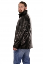 Мужская кожаная куртка из натуральной кожи с воротником 8022243-11