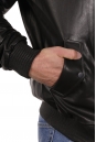 Мужская кожаная куртка из натуральной кожи с воротником 8022249-2