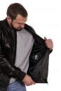 Мужская кожаная куртка из натуральной кожи с воротником 8022249-10