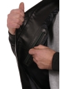 Мужская кожаная куртка из натуральной кожи с воротником 8022249-13