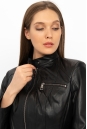 Женская кожаная куртка из натуральной кожи с воротником 8022268-4