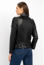 Женская кожаная куртка из натуральной кожи с воротником 8022272-3