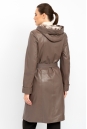 Женское кожаное пальто из натуральной кожи с капюшоном 8022284-3