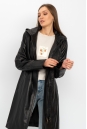 Женское кожаное пальто из натуральной кожи с капюшоном 8022286-7