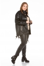 Женская кожаная куртка из натуральной кожи с воротником 8022548-2
