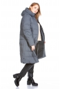 Женское пальто из текстиля с капюшоном 8022567-3