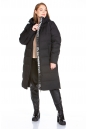 Женское пальто из текстиля с капюшоном 8022569