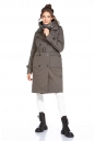 Женское пальто из текстиля с капюшоном 8022570-2