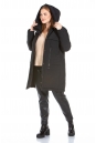 Женское пальто из текстиля с капюшоном 8022571-3