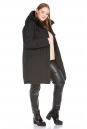 Женское пальто из текстиля с капюшоном 8022571-4