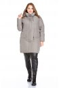 Женское пальто из текстиля с капюшоном 8022573-6