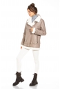 Женская кожаная куртка из эко-кожи с воротником, отделка искусственный мех 8022579-6