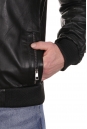 Мужская кожаная куртка из натуральной кожи с капюшоном 8022600-5