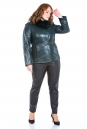 Женская кожаная куртка из натуральной кожи с воротником, отделка песец 8022660-2