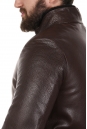 Мужская кожаная куртка из натуральной кожи на меху с воротником 8022689-13