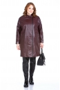 Женское кожаное пальто из натуральной кожи с воротником 8022743