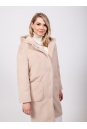 Женское пальто из текстиля с капюшоном 8023378-9