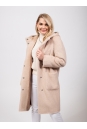 Женское пальто из текстиля с капюшоном 8023378-11