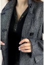 Женское пальто из текстиля с воротником 8023970-7