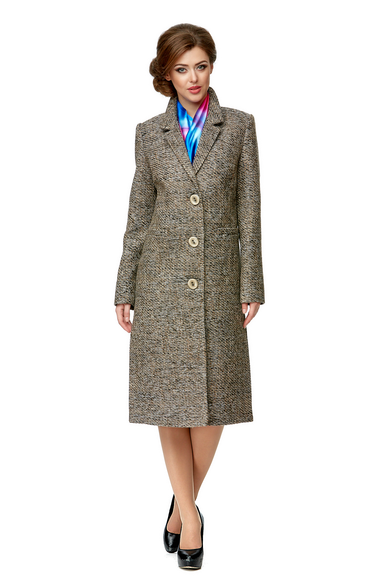 Женское пальто из текстиля 8000955-4