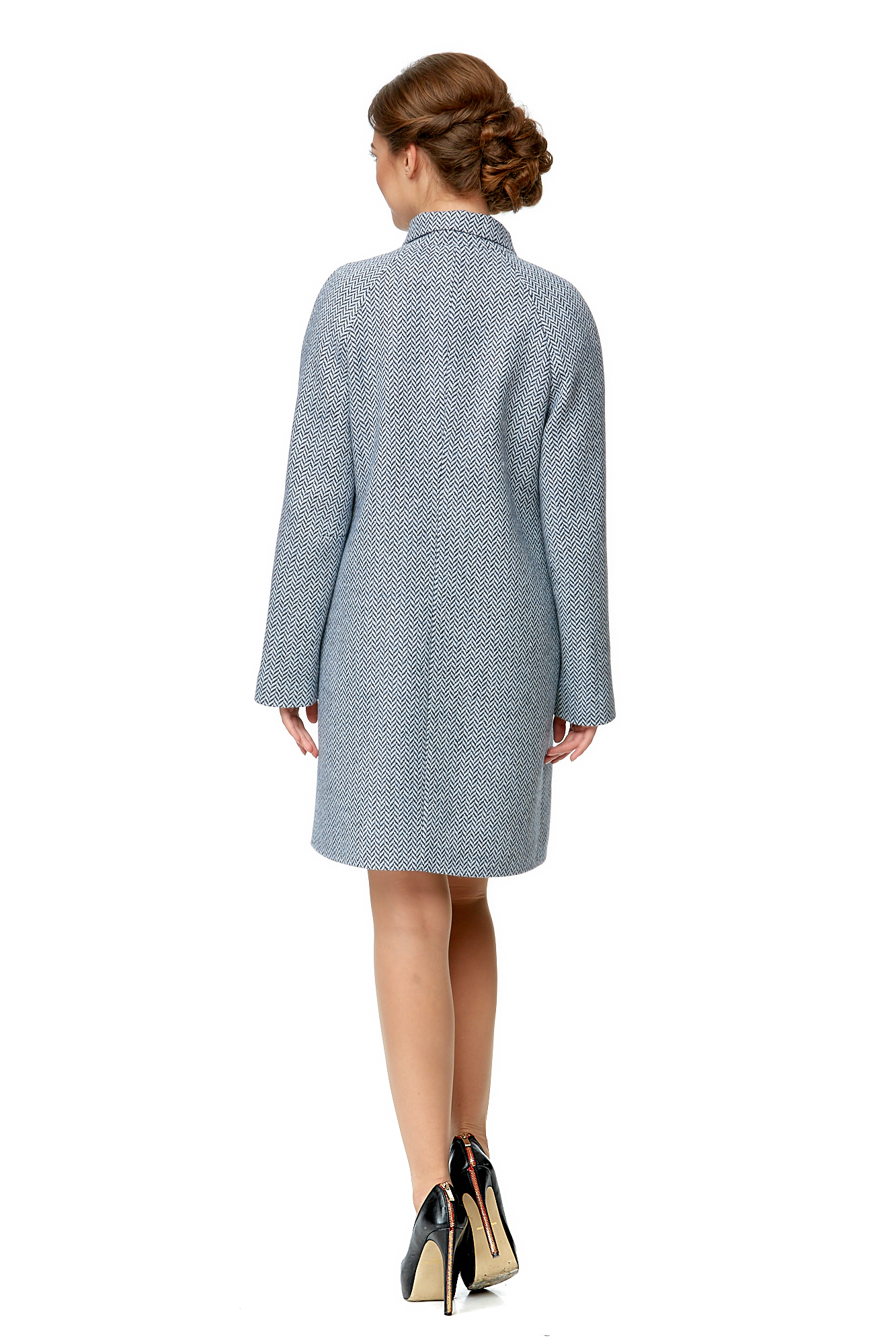 Женское пальто из текстиля с воротником 8000960-3
