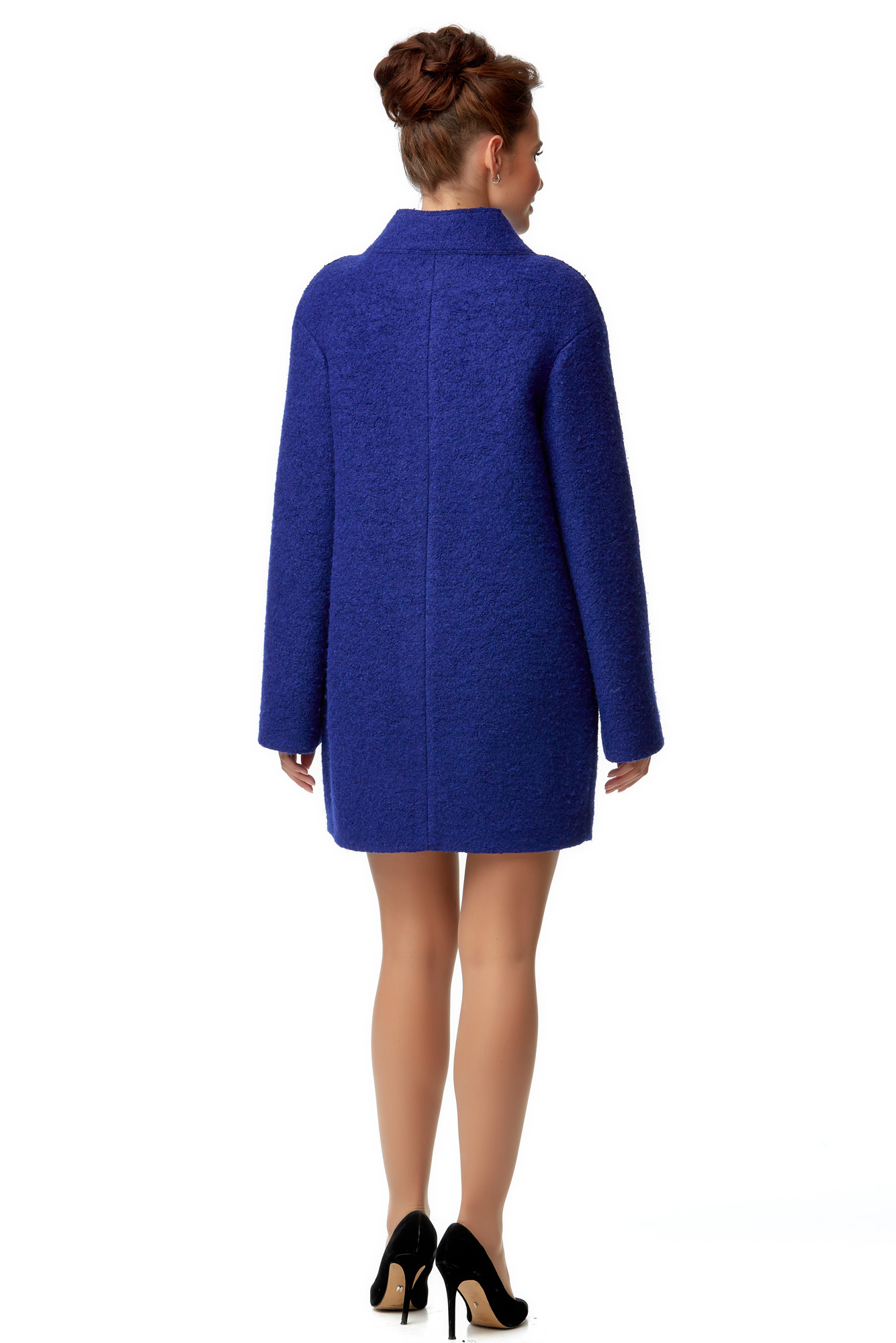 Женское пальто из текстиля с воротником 8001922-3