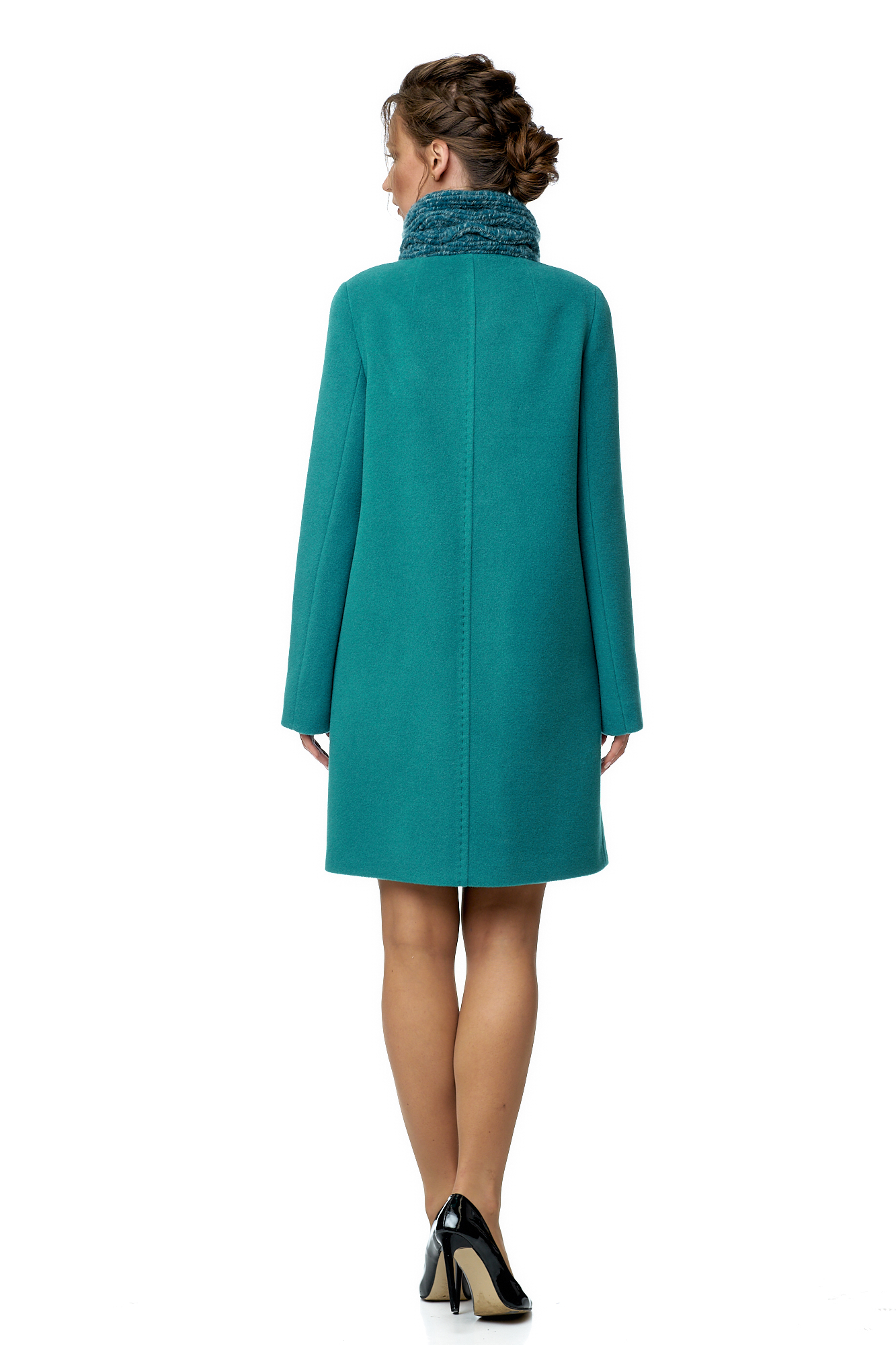 Женское пальто из текстиля с воротником 8002277-3