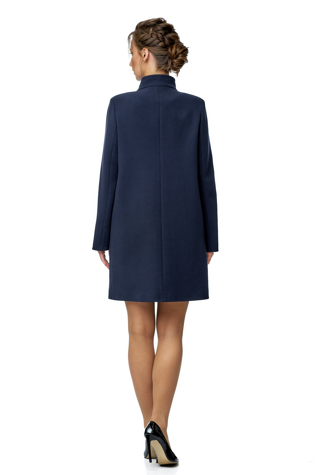 Женское пальто из текстиля с воротником 8002288-3