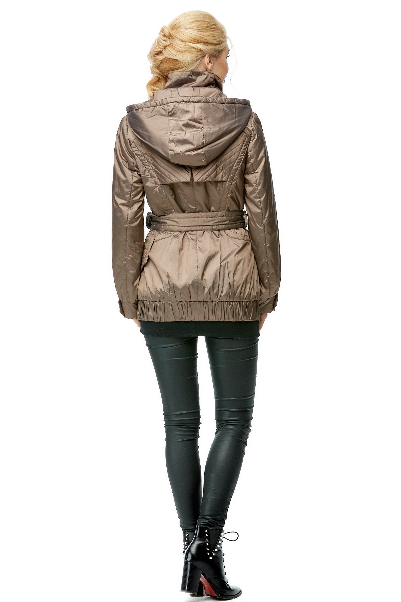 Куртка женская из текстиля с капюшоном 8009305-2