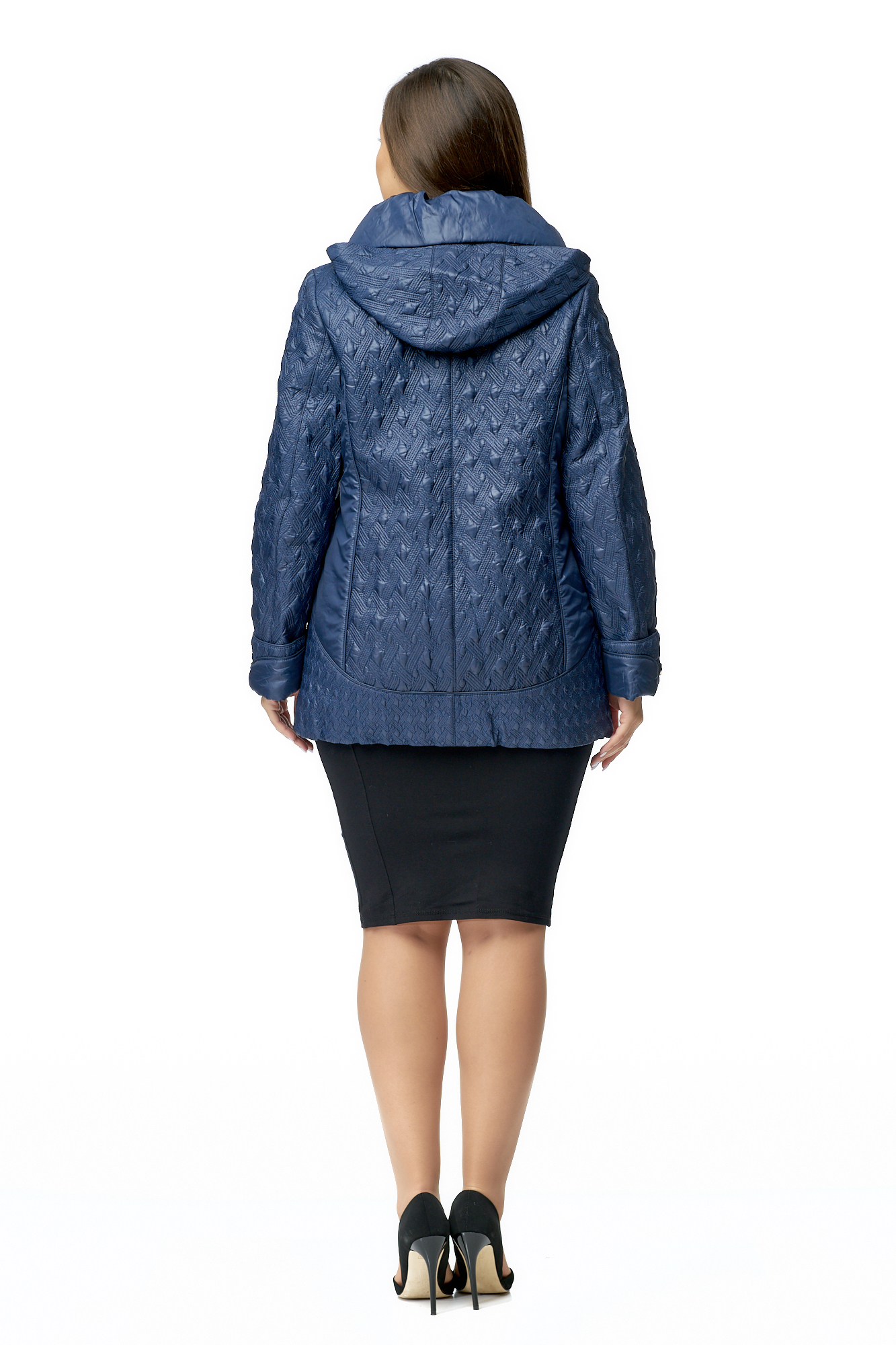 Куртка женская из текстиля с капюшоном 8010231-3